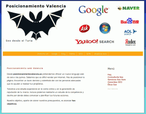 venta dominio posicionamiento valencia Pantallazo posicionamiento valencia